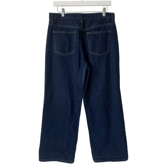 UNIQLO Women Cropped Jean Dark Wash High Rise Size 9 - Picture 2 of 6